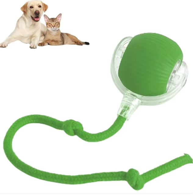 New Dog Interactive Ball Toy, Intelligent Automatic Rolling Balls Toy for Cats and Dogs