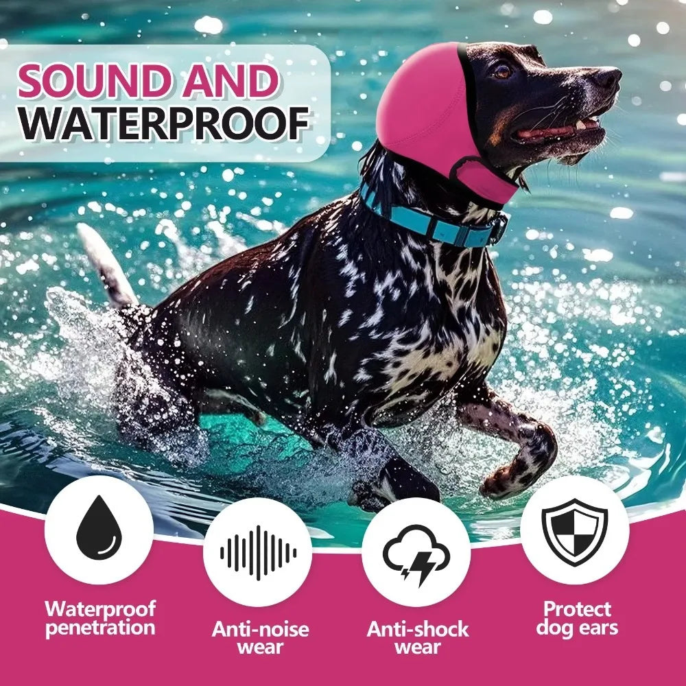 Hearing Protection Dog Calming Earmuff Shock Proof Waterproof Dog Soothing Headcover Noise Reduction Dog Earmuffs