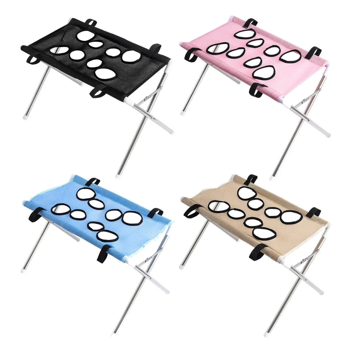 Pet Grooming Hammock Foldable Dog Grooming Table Hammock Helper Hanging Harness Cat Bathing Bed Frame for Picking Ears Home