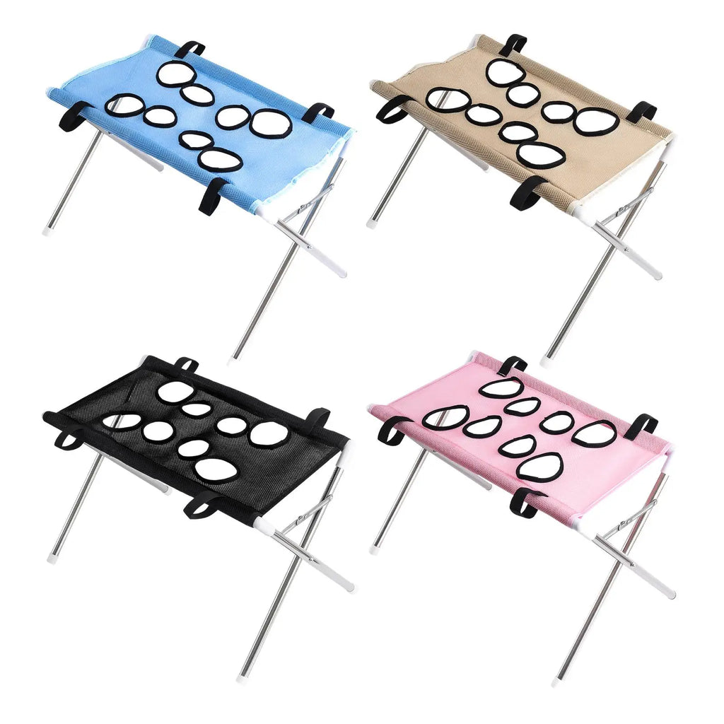 Pet Grooming Hammock Foldable Dog Grooming Table Hammock Helper Hanging Harness Cat Bathing Bed Frame for Picking Ears Home