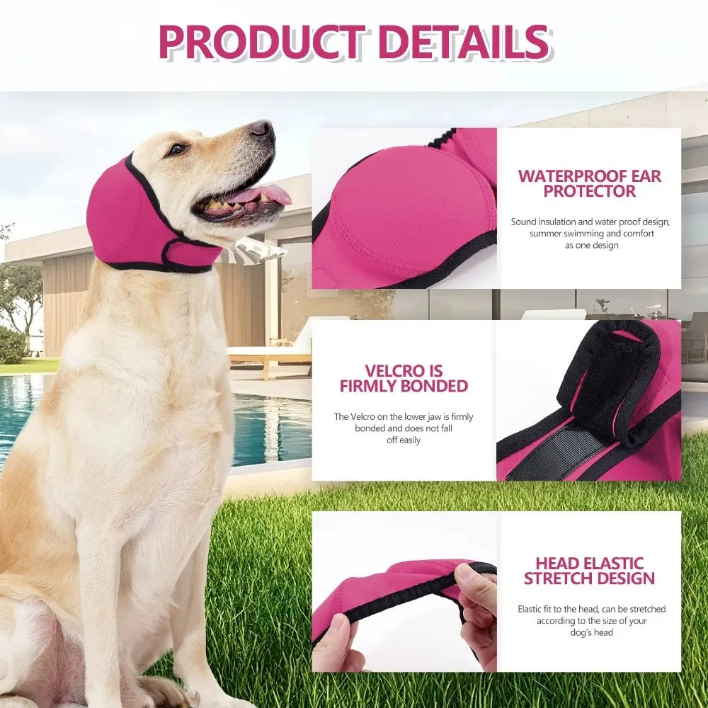 Hearing Protection Dog Calming Earmuff Shock Proof Waterproof Dog Soothing Headcover Noise Reduction Dog Earmuffs