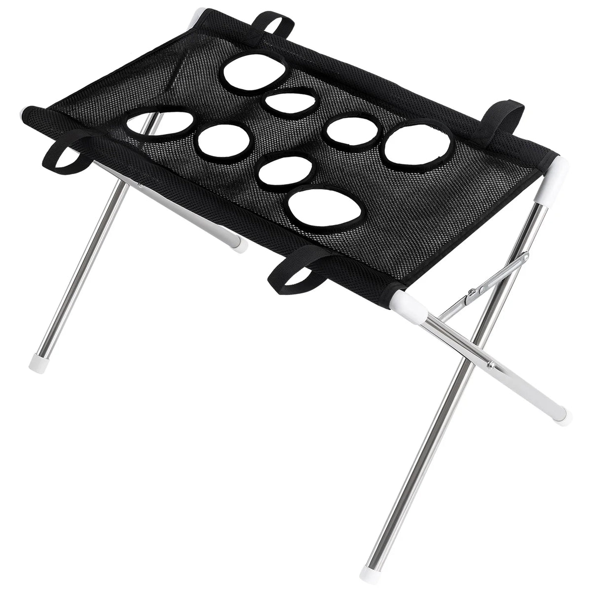 Pet Grooming Hammock Stand Foldable Dog Cat Nail Clipping Harness Stainless Steel Portable Breathable Mesh Grooming Care Tool