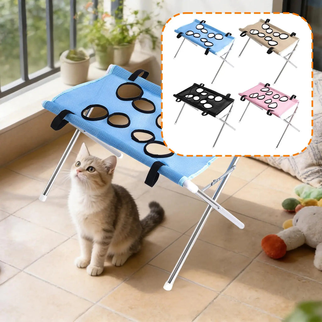 Pet Grooming Hammock Foldable Dog Grooming Table Hammock Helper Hanging Harness Cat Bathing Bed Frame for Picking Ears Home
